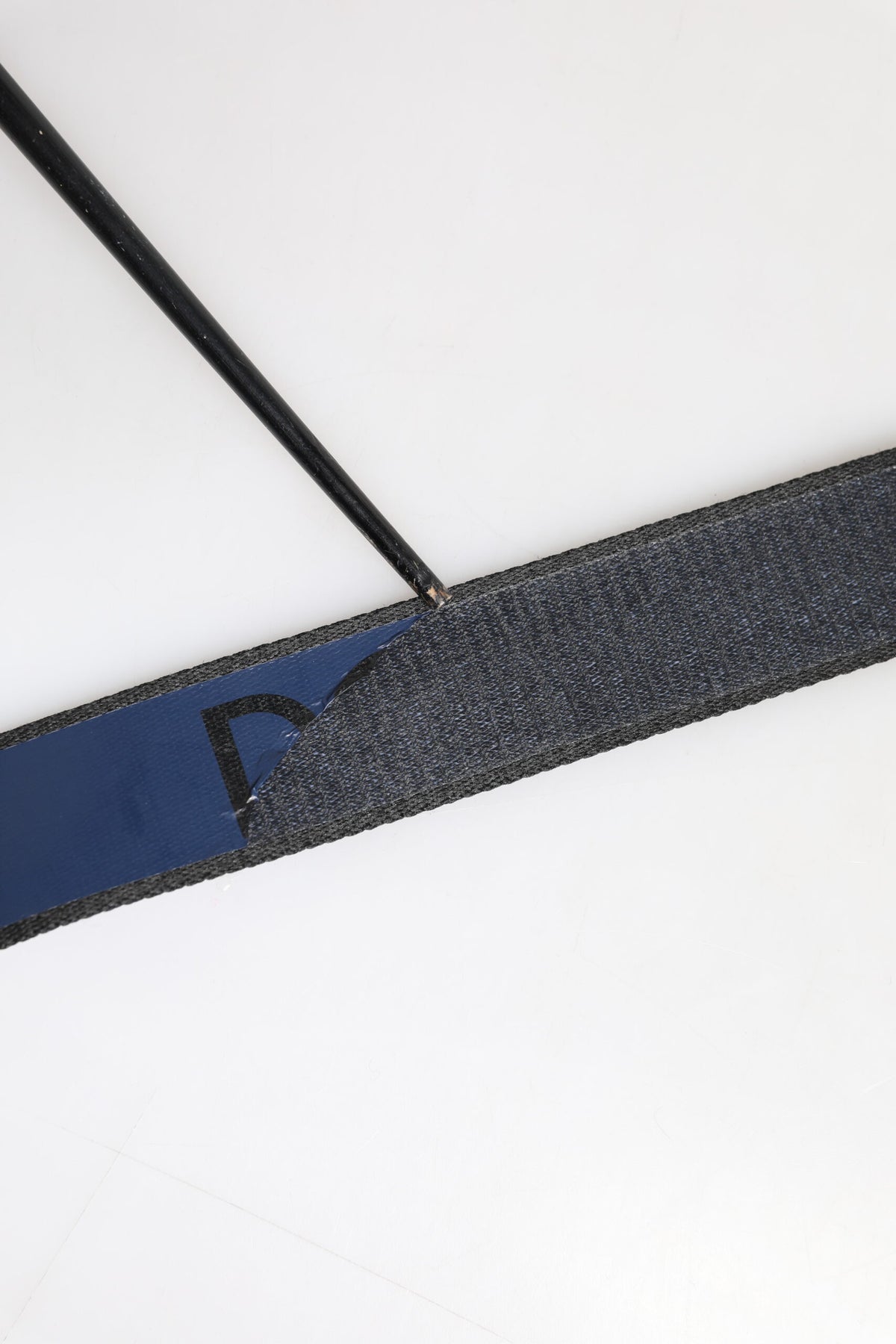 Black Blue DG Logo Silver Metal Buckle Belt