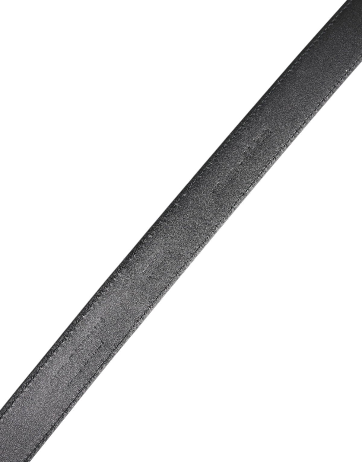 Black Calf Leather Classic Metal Buckle Belt