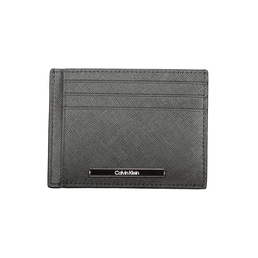 Black Leather Mens Wallet Holder