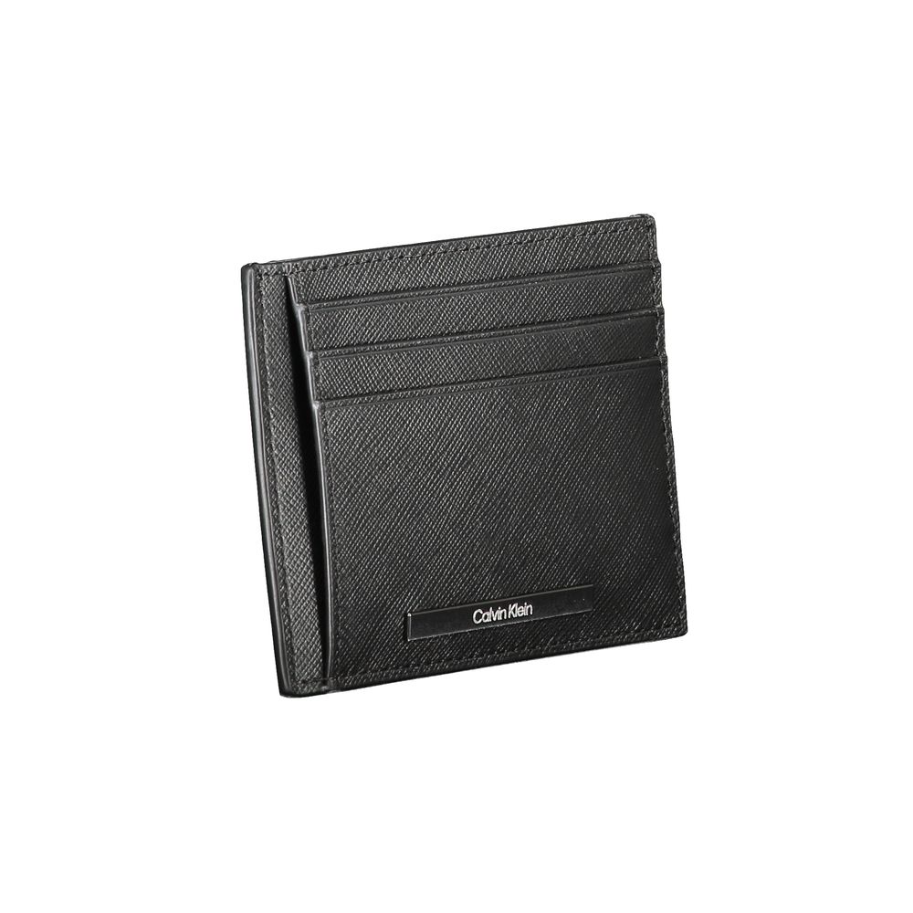 Black Leather Mens Wallet Holder