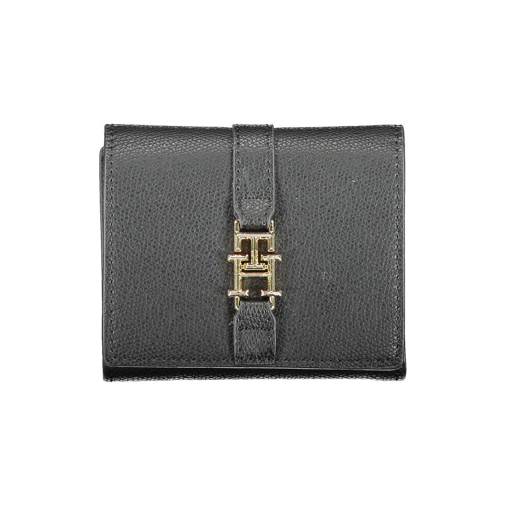 Black Polyurethane Women Wallet