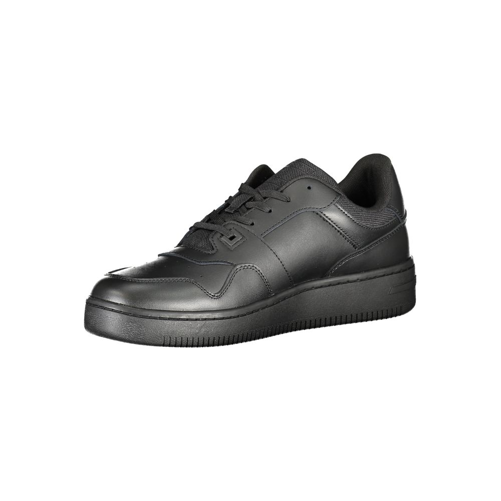 Black Leather Men's Sneaker