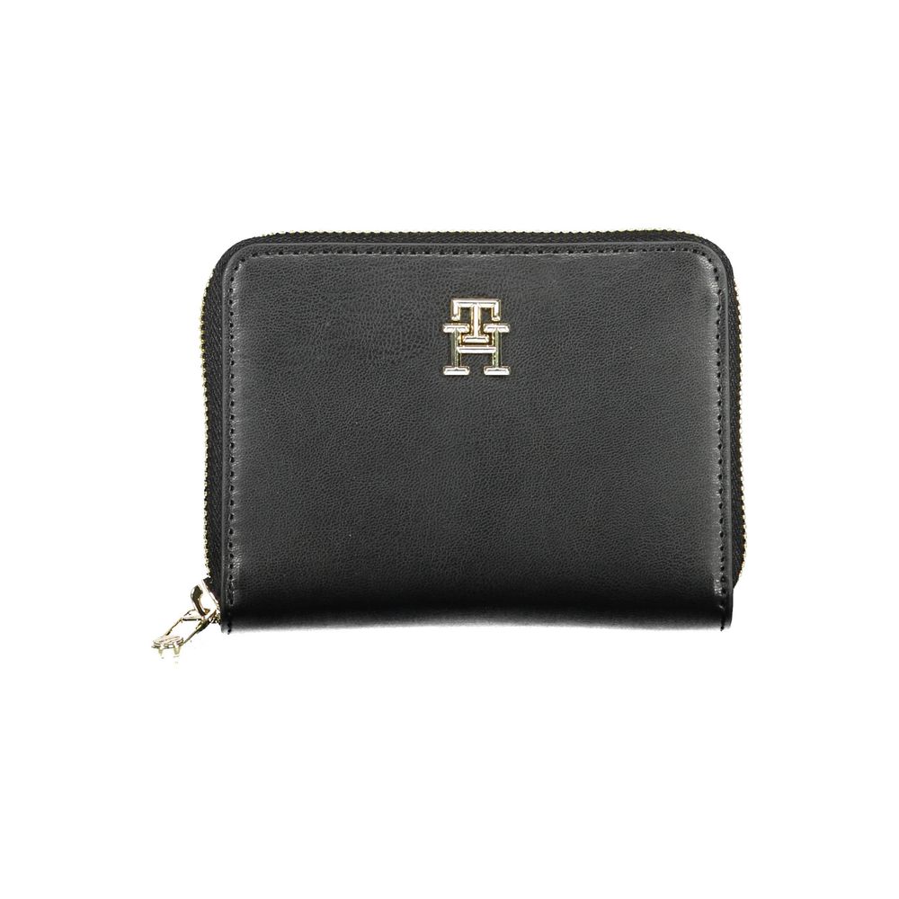Black Polyurethane Women Wallet
