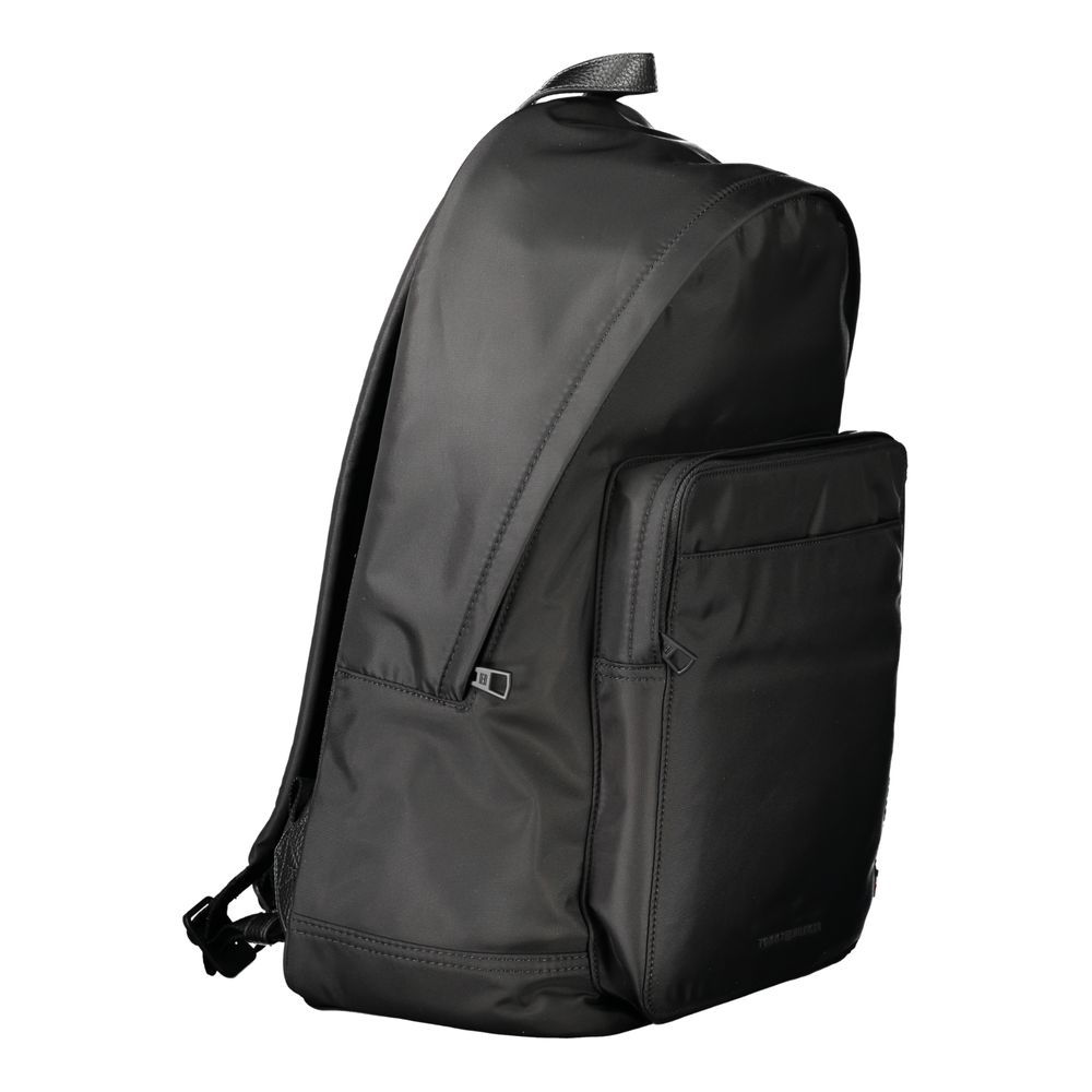 Nero Polyester Men Backpack