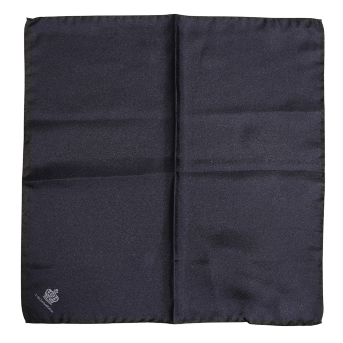 Blue DG Crown Silk Square Men Foulard Scarf