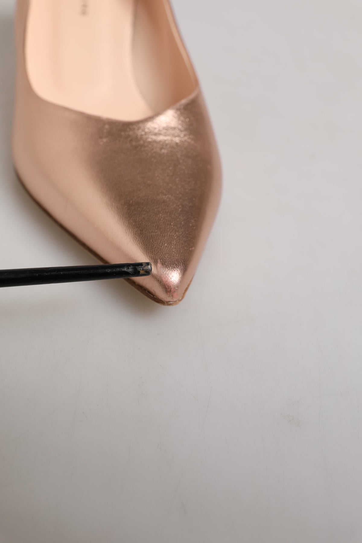 Pink Leather Pumps Stiletto Heels Slip On Shoes