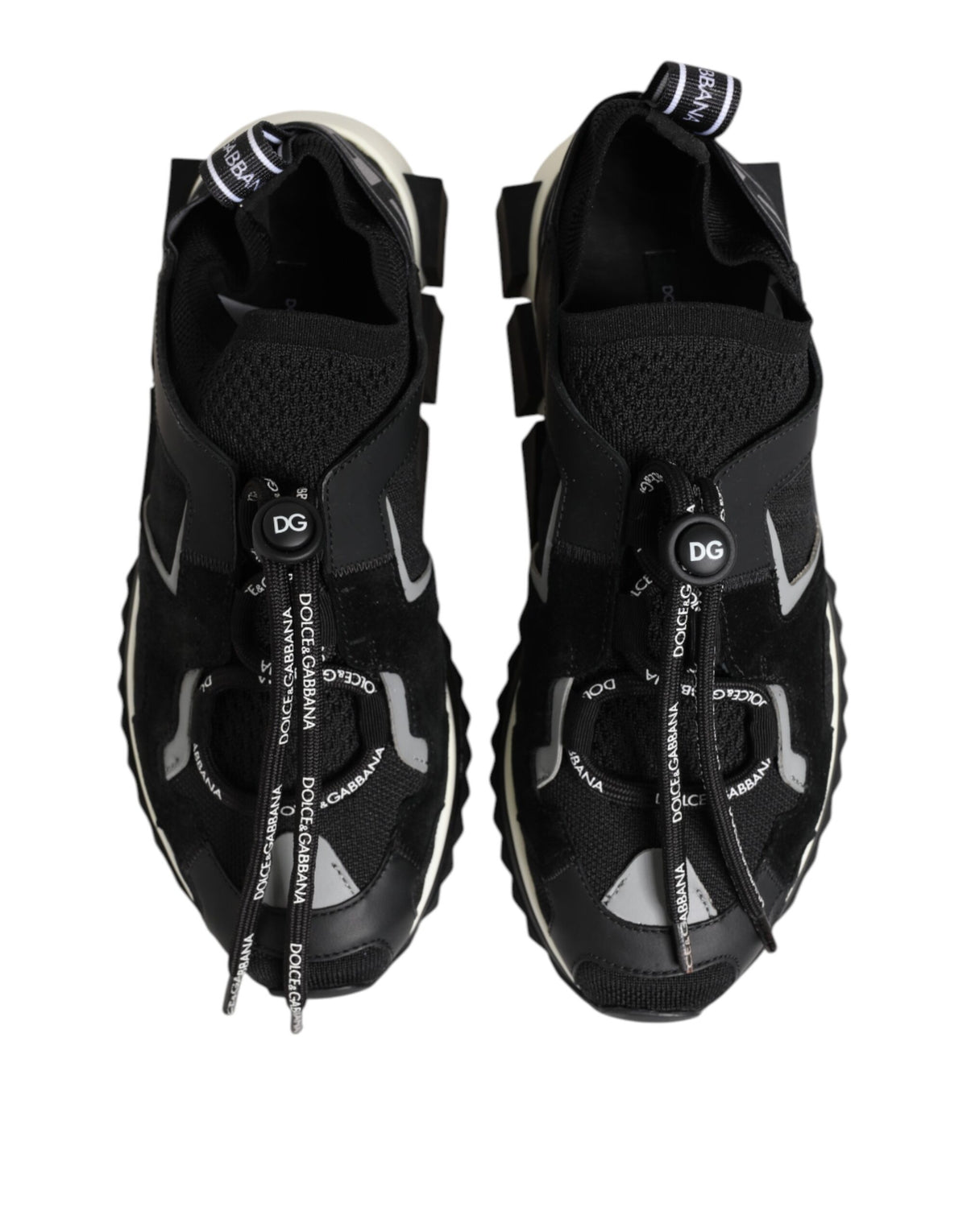 Black White Logo Sorrento Sneakers Shoes