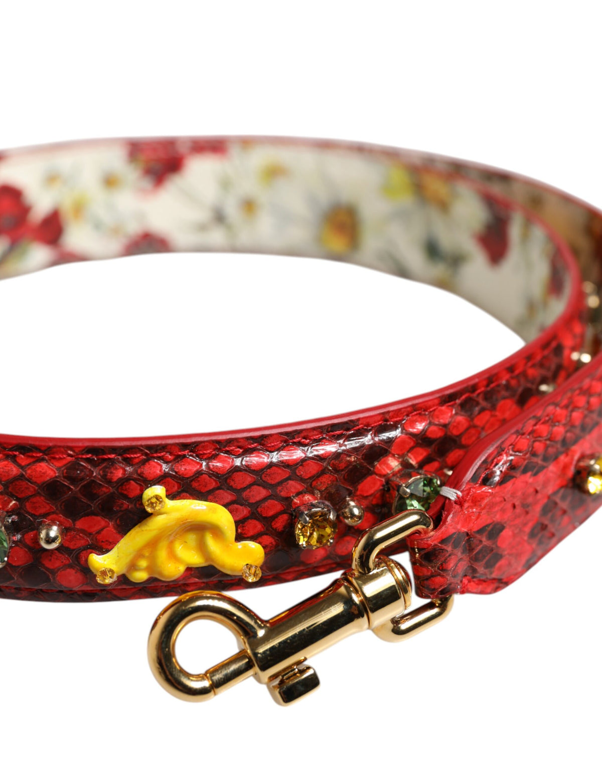 Multicolor Embellished Handbag Accessory Shoulder Strap