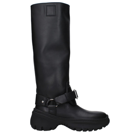 Black Leather Boots