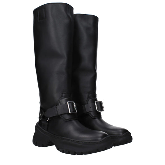 Black Leather Boots