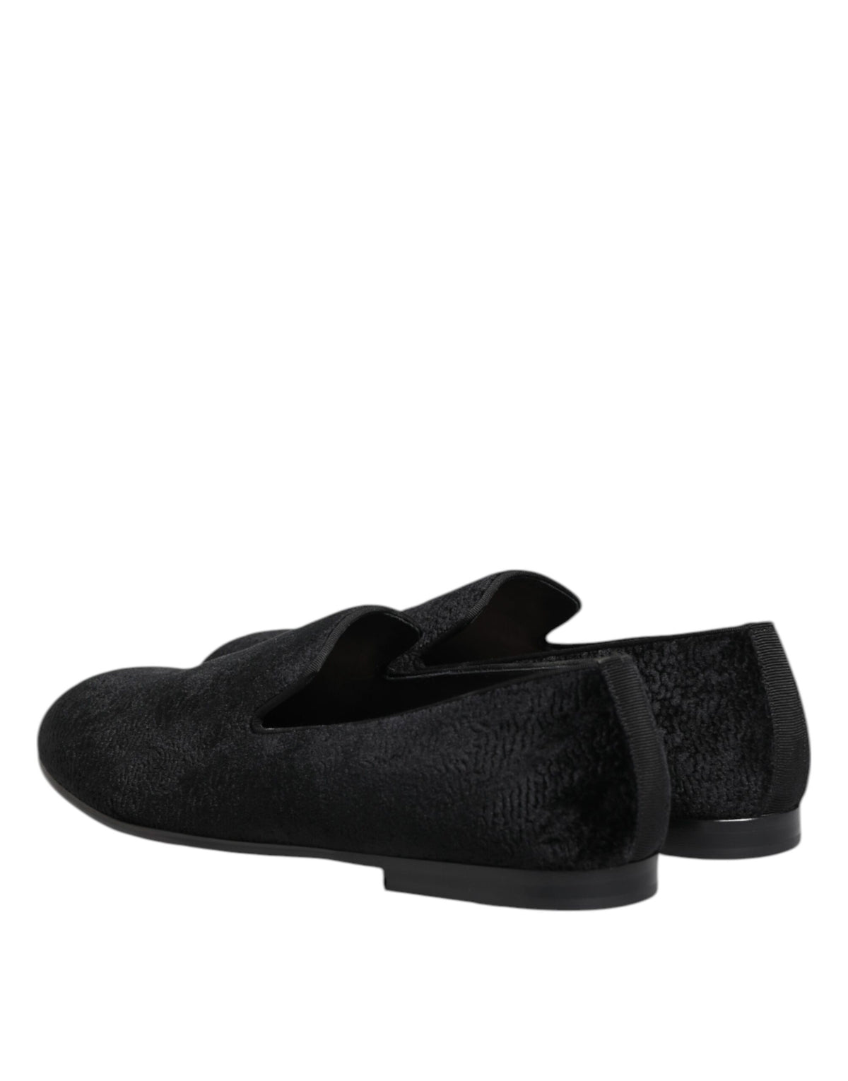 Black Jacquard Loafers Formal Men Dress Shoes