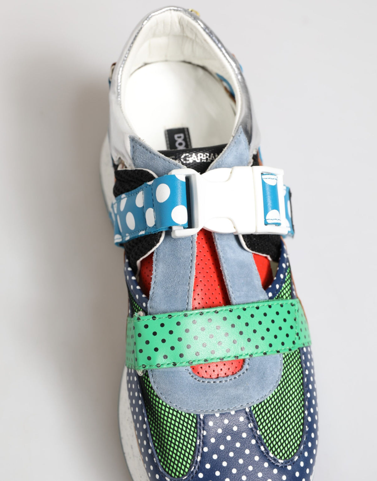 Multicolor Leather Low Top Sneakers Shoes