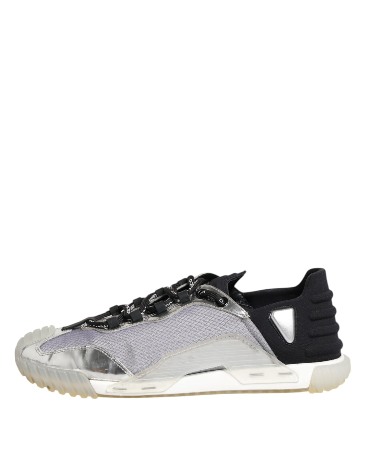 Black Silver NS1 Men Low Top Sneakers Shoes