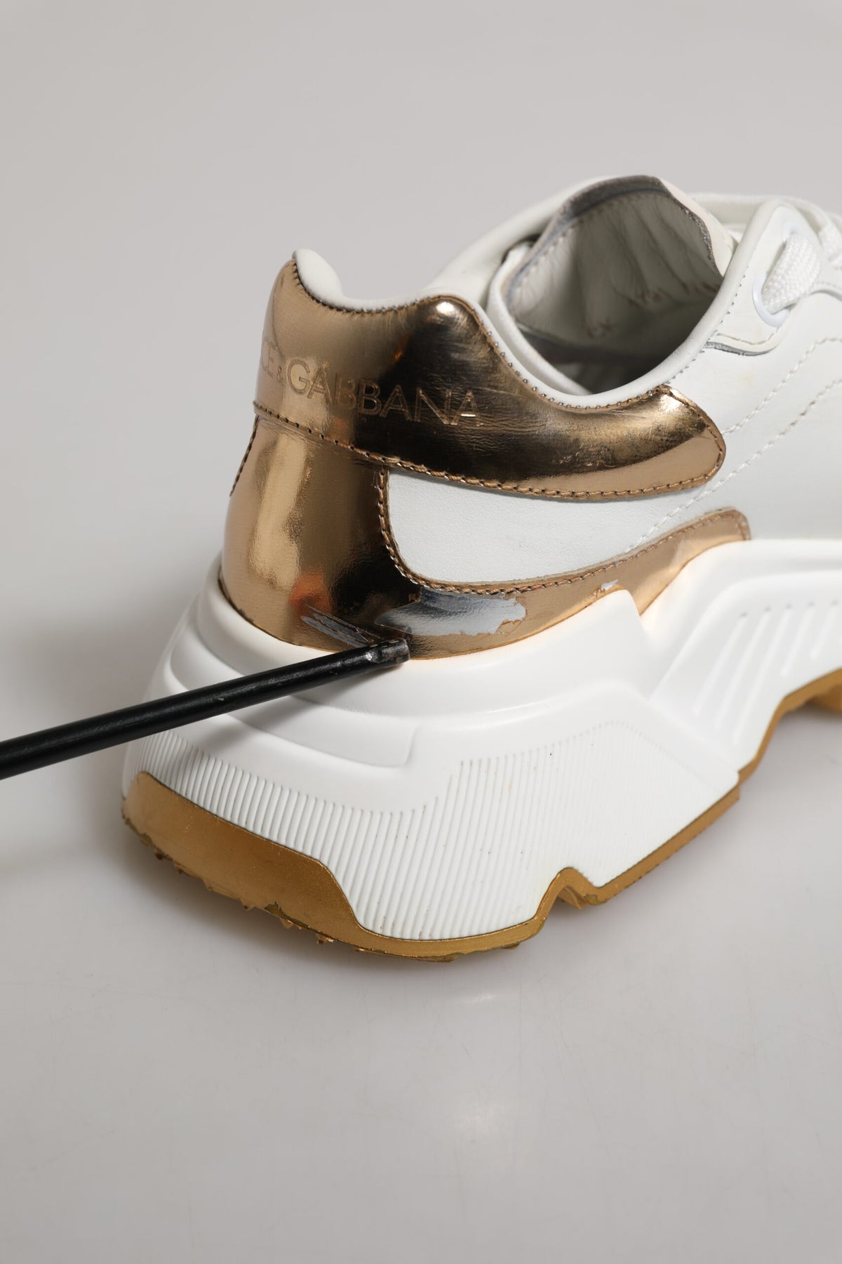 White Gold Daymaster Low Top Sneakers Shoes