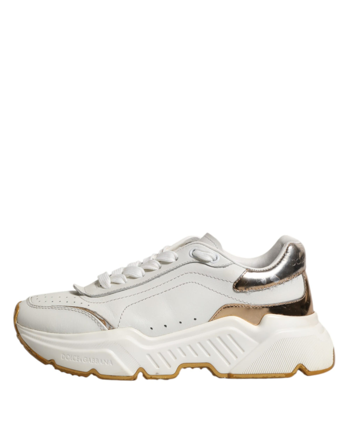White Gold Daymaster Low Top Sneakers Shoes