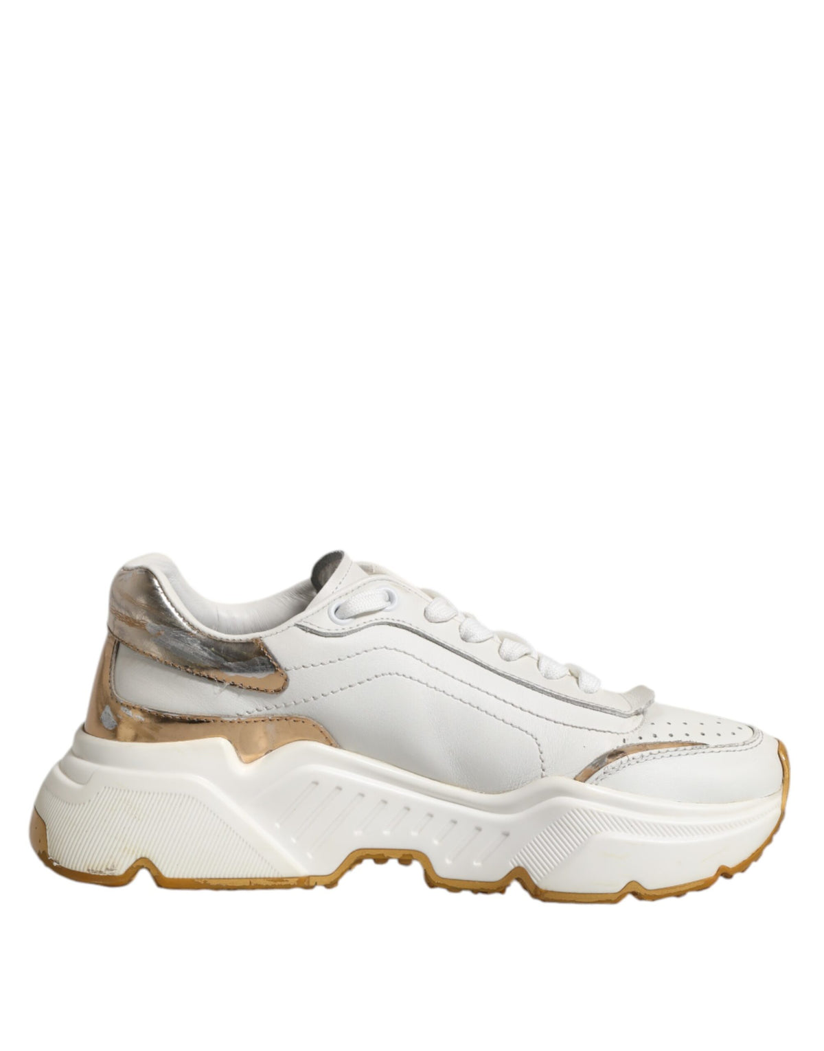 White Gold Daymaster Low Top Sneakers Shoes