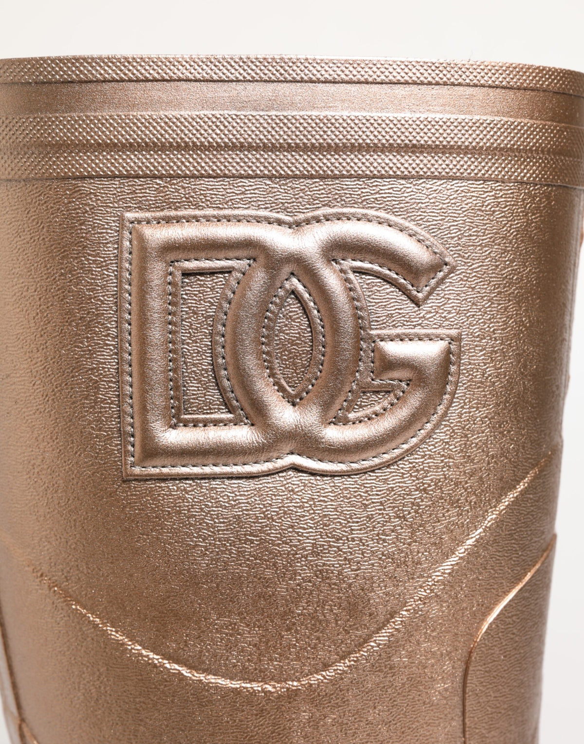 Rose Gold Rubber Pull On Rain Boots  Shoes