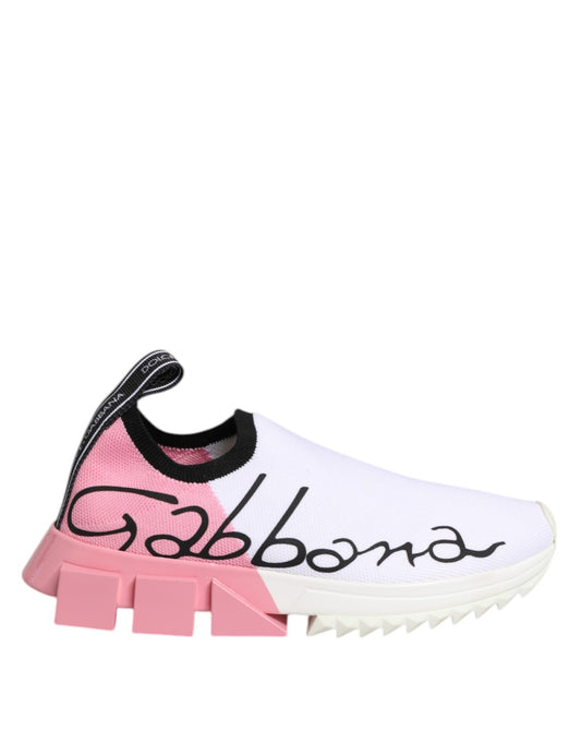White Pink Low Top Sorrento Sneakers Shoes