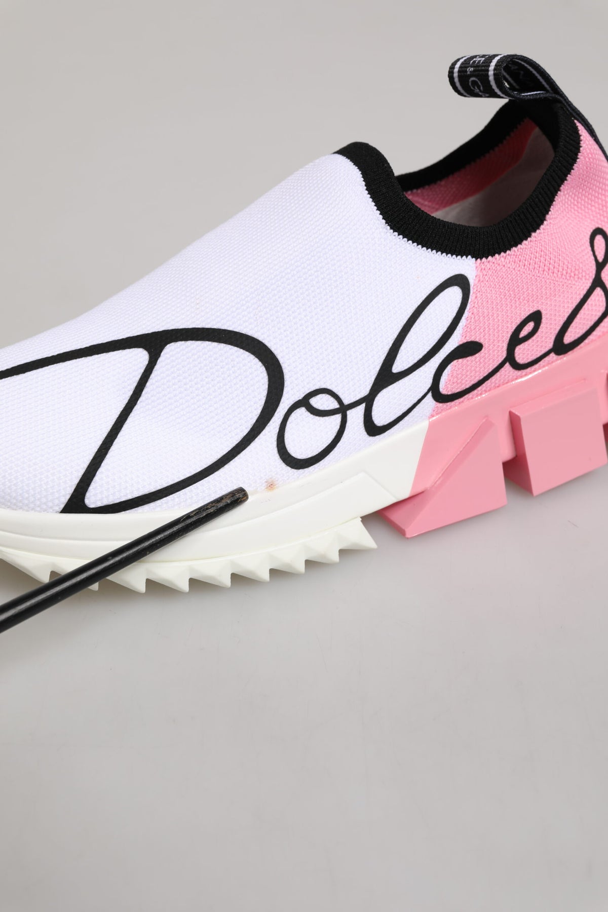 White Pink Low Top Sorrento Sneakers Shoes