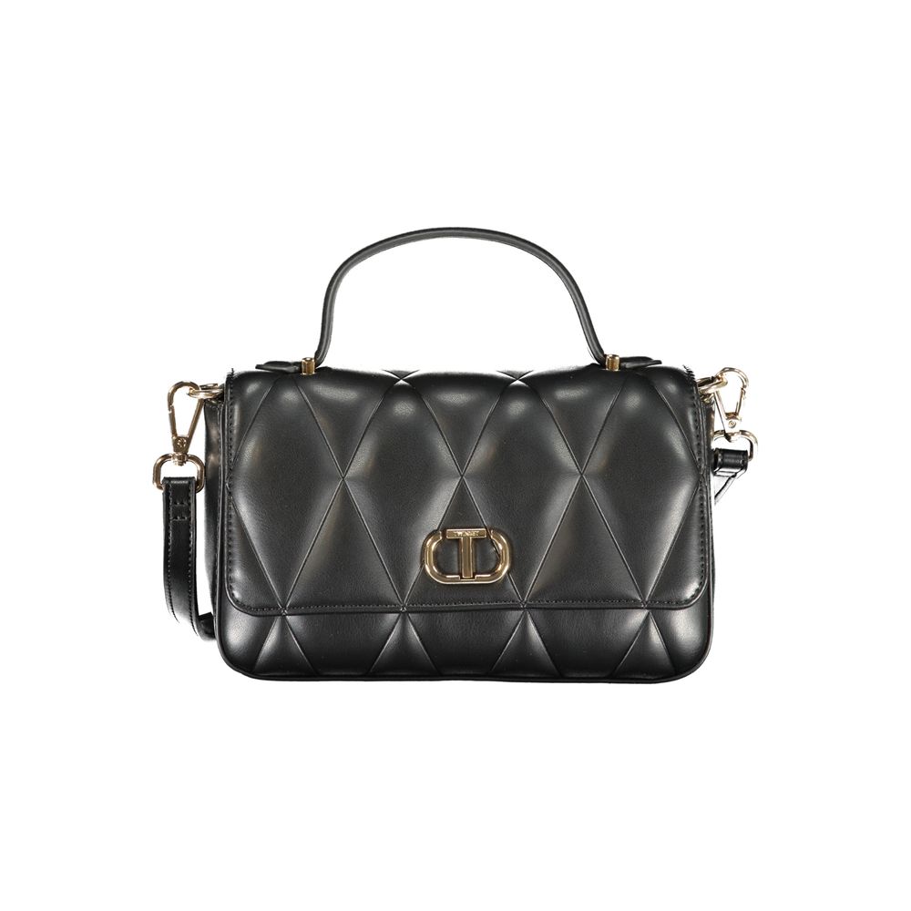 Nero Polyurethane Women's Shoulder Bag