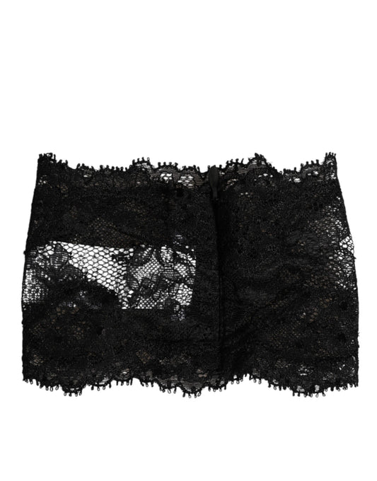 Black Lace Neck Scarf