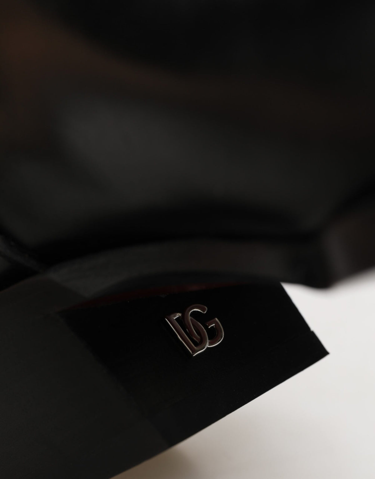 Black Logo Plaque Over The Calf Boots Shoes