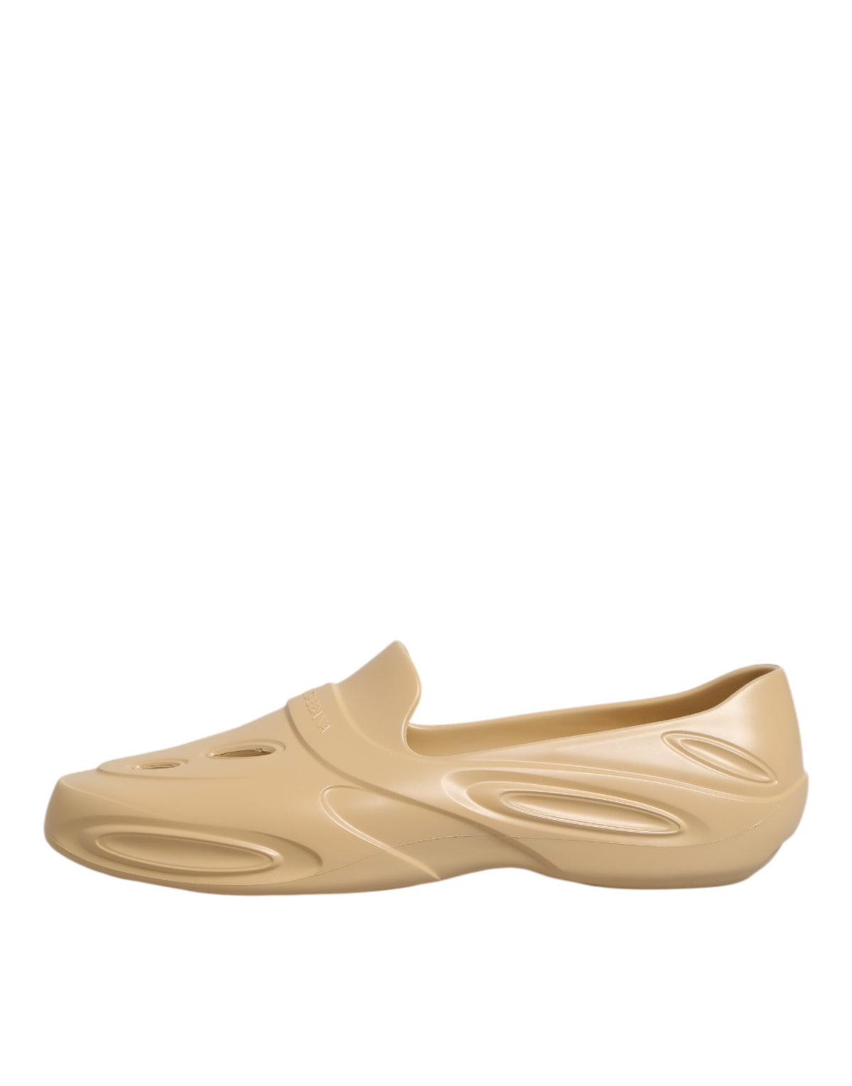 Beige Rubber Slides Low Top Sneakers Shoes