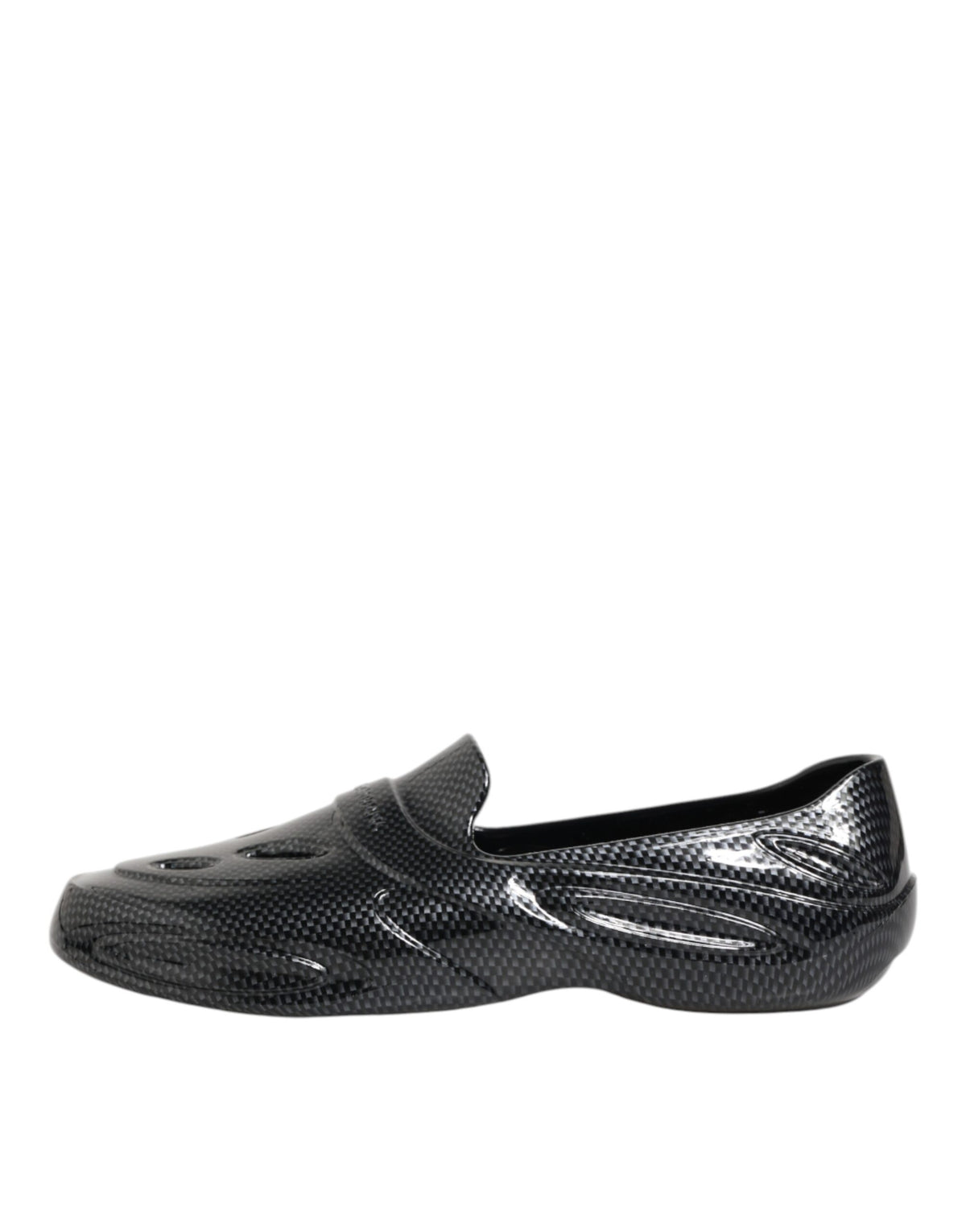 Black Rubber Slides Low Top Sneakers Shoes