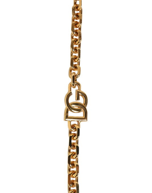Black Leather Gold Chain Bag Accessory Shoulder Strap
