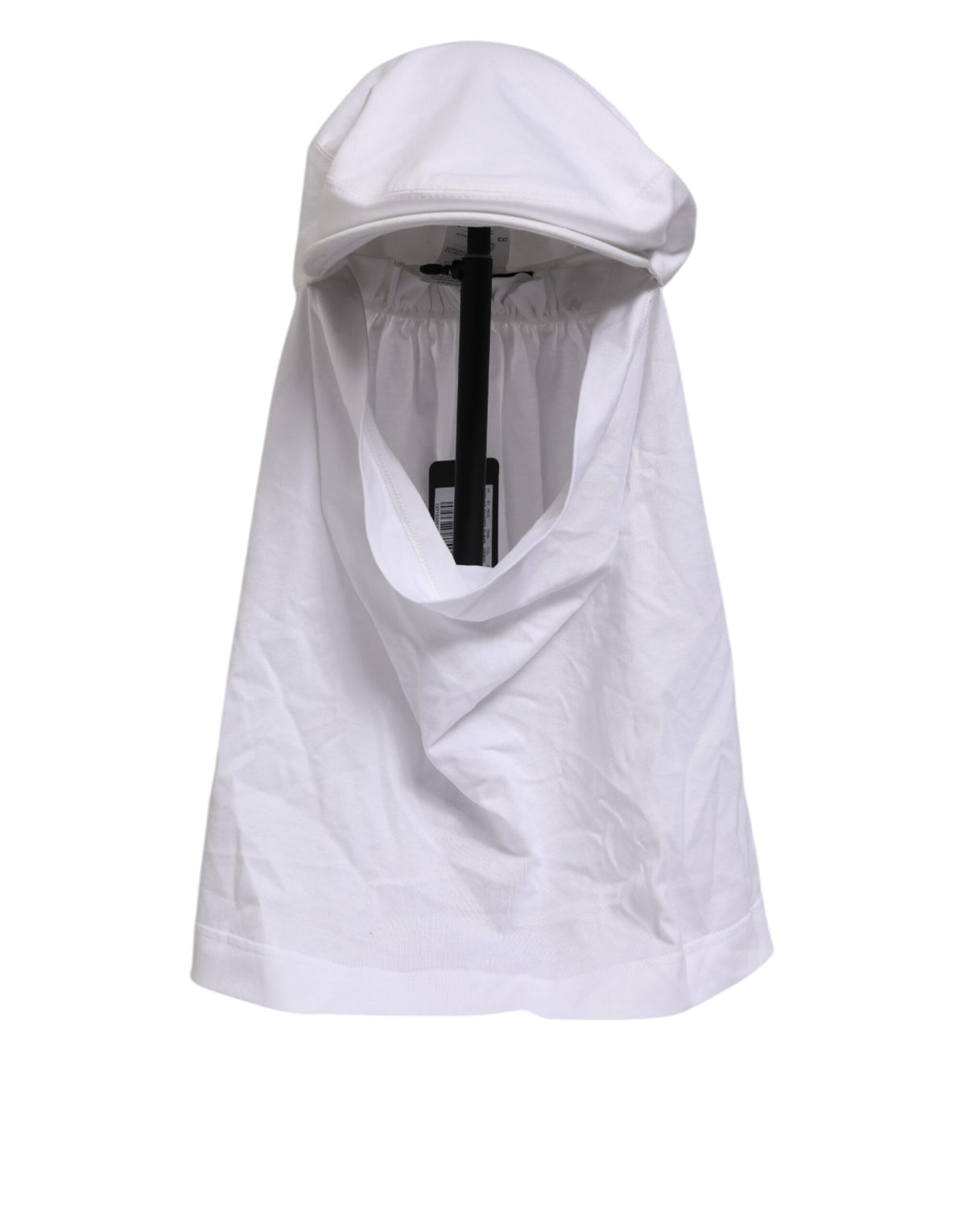 White Cotton DG Logo Plaque Baseball Balaclava Hat