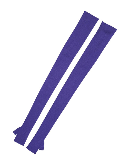 Violetit villaiset sormettomat kyynärpäämittaiset lapaset