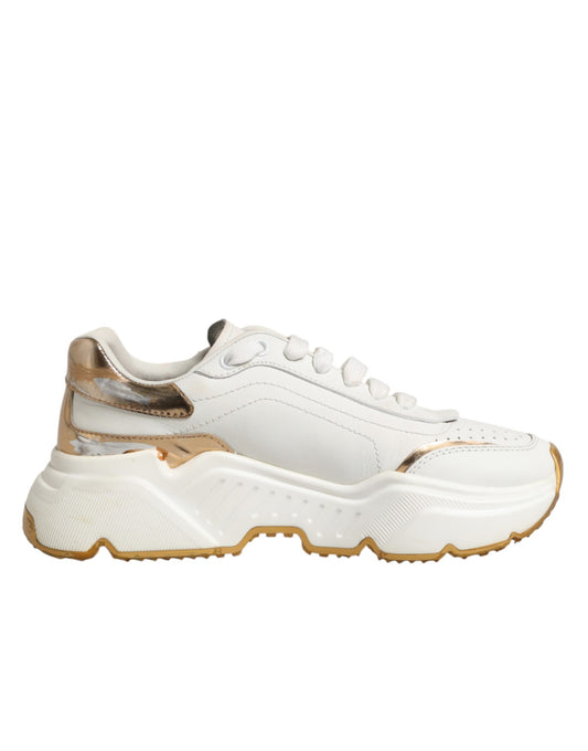 White Gold Daymaster Low Top Sneakers Shoes