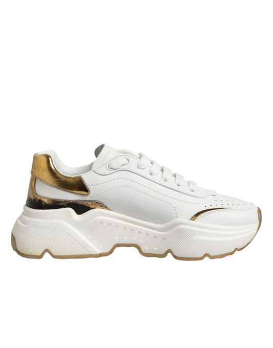 White Gold Daymaster Low Top Sneakers Shoes