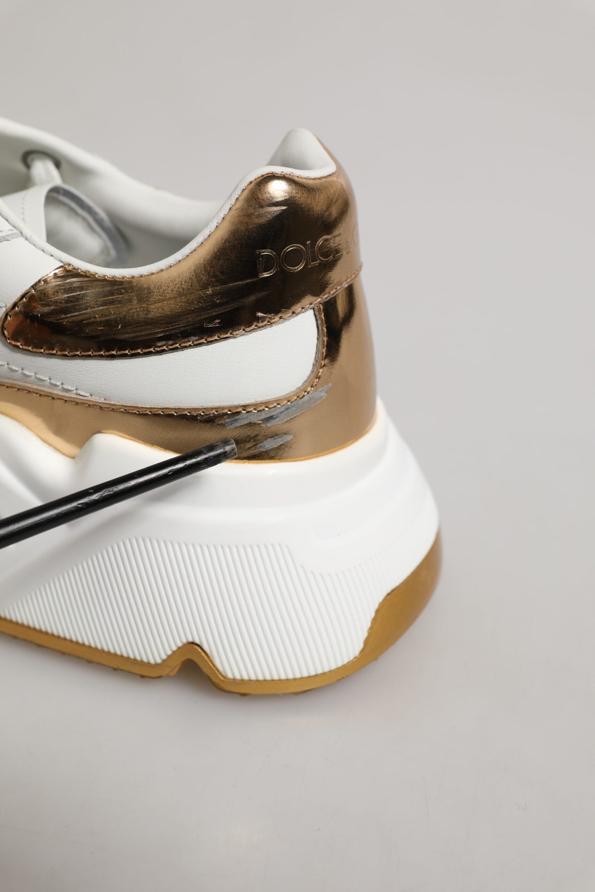 White Gold Daymaster Low Top Sneakers Shoes