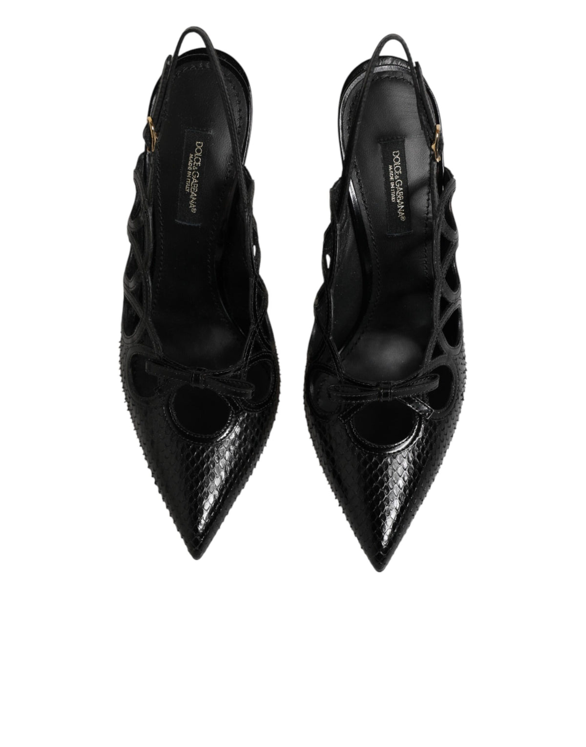 Leather High Heels Slingback Shoes
