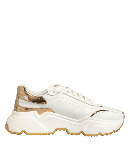 White Gold Daymaster Low Top Sneakers Shoes