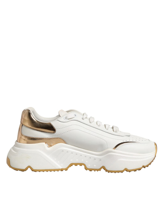 White Gold Daymaster Low Top Sneakers Shoes