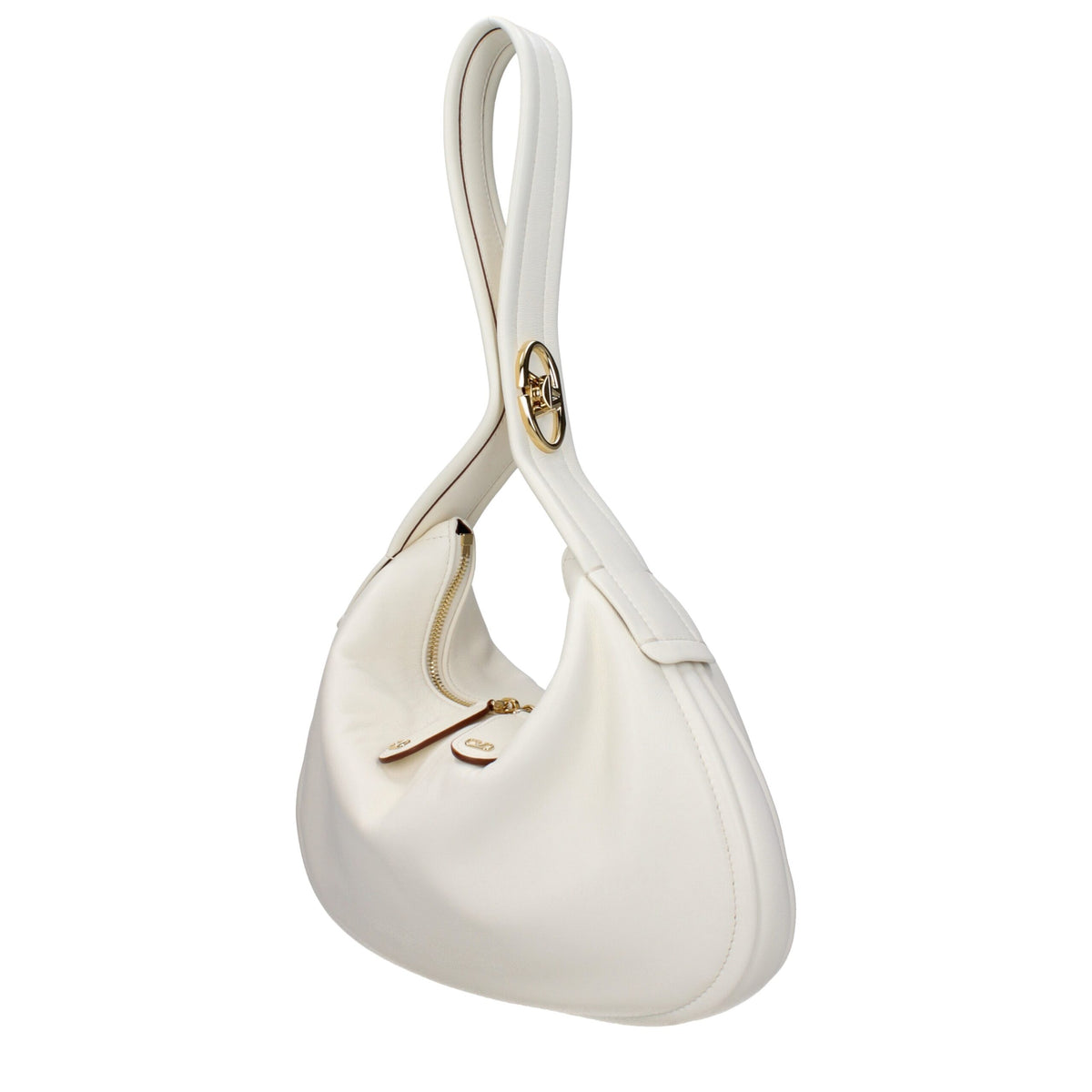 Beige Leather Handbag
