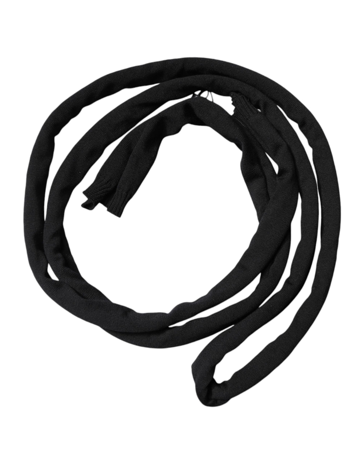 Black Wool Knitted Neck Wrap Shawl Men Scarf