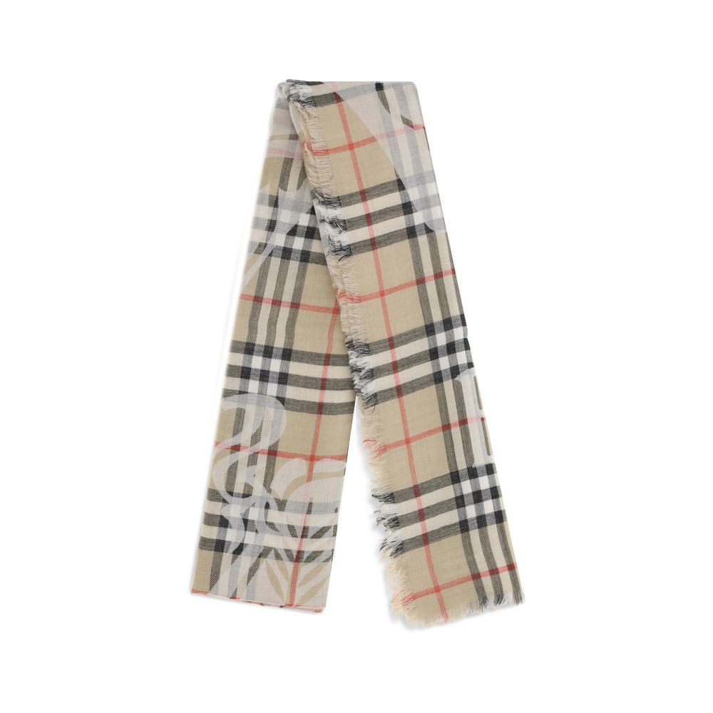 Beige Wool Scarf